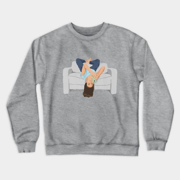 Phone Addict Crewneck Sweatshirt by Giselle Dekel